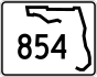 State Road 854 marker