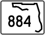 State Road 884 marker
