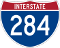 Interstate 284 marker