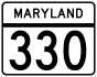 Maryland Route 330 marker