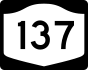 NYS Route 137 marker
