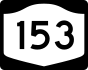 NYS Route 153 marker