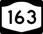 NYS Route 163 marker