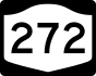 NYS Route 272 marker