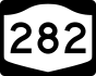 NYS Route 282 marker