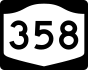 NYS Route 358 marker