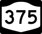 NYS Route 375 marker