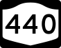 NYS Route 440 marker