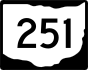 State Route 251 marker