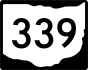 State Route 339 marker