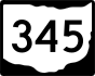 State Route 345 marker