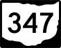 State Route 347 marker