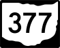 State Route 377 marker