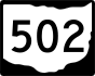 State Route 502 marker