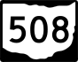 State Route 508 marker