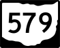 State Route 579 marker