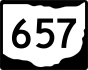State Route 657 marker