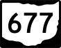 State Route 677 marker