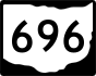 State Route 696 marker