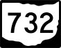 State Route 732 marker