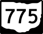 State Route 775 marker