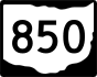 State Route 850 marker