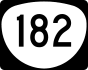 Oregon Route 182 marker