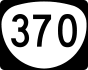 Oregon Route 370 marker