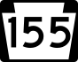 PA Route 155 marker