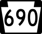PA Route 690 marker