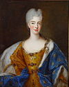Élisabeth Charlotte d'Orléans, Mademoiselle de Chartres, Duchess of Lorraine in circa 1700 by Gobert.jpg