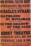 A 1905 poster for the opening run at the Abbey Theatre
