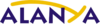 The word Alanya in blue text except for the letter Y which is elongated and in yellow.