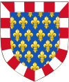 Arms of Philip II of Burgundy and the Count of Touraine.svg
