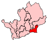 A fairly small constituency in the southeast part of the county.