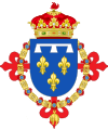 Coat of Arms of Alfonso of Orleans, V Duke of Galliera.svg