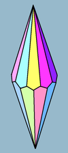 Decagonal trapezohedron.