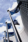 European flag outside the Commission.jpg