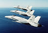 F-18s from VFMA-314 in formation.jpg