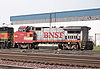 GE Dash 8-40BW locomotive, BNSF Railway #566.