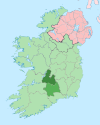 Island of Ireland location map North Tipperary.svg