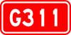 China National Highway 311 shield