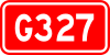 China National Highway 327 shield