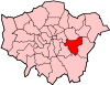 Location of the London Borough of Greenwich in Greater London