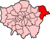 Location of the London Borough of Havering in Greater London