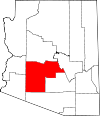 State map highlighting Maricopa County