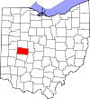 State map highlighting Champaign County