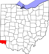 State map highlighting Hamilton County