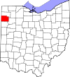 State map highlighting Paulding County
