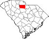 State map highlighting Chester County
